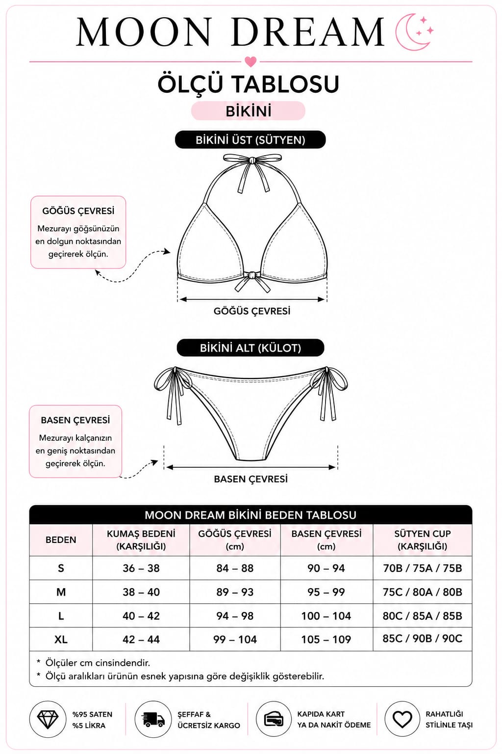 Marka Desenli Bikini Takımı