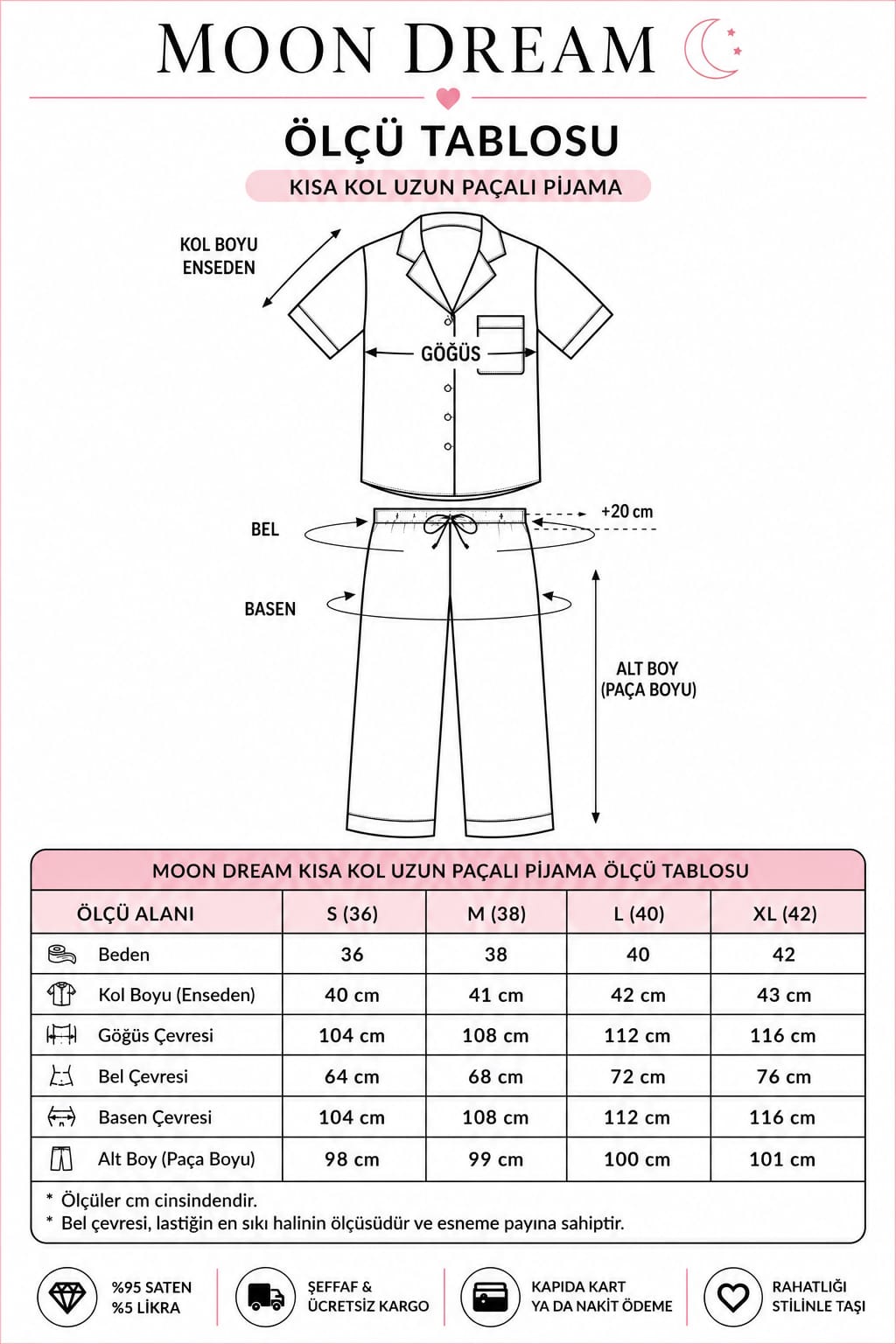 4 Parça Premium Saten Pijama Seti | Toka & Bandana Dahil ✨