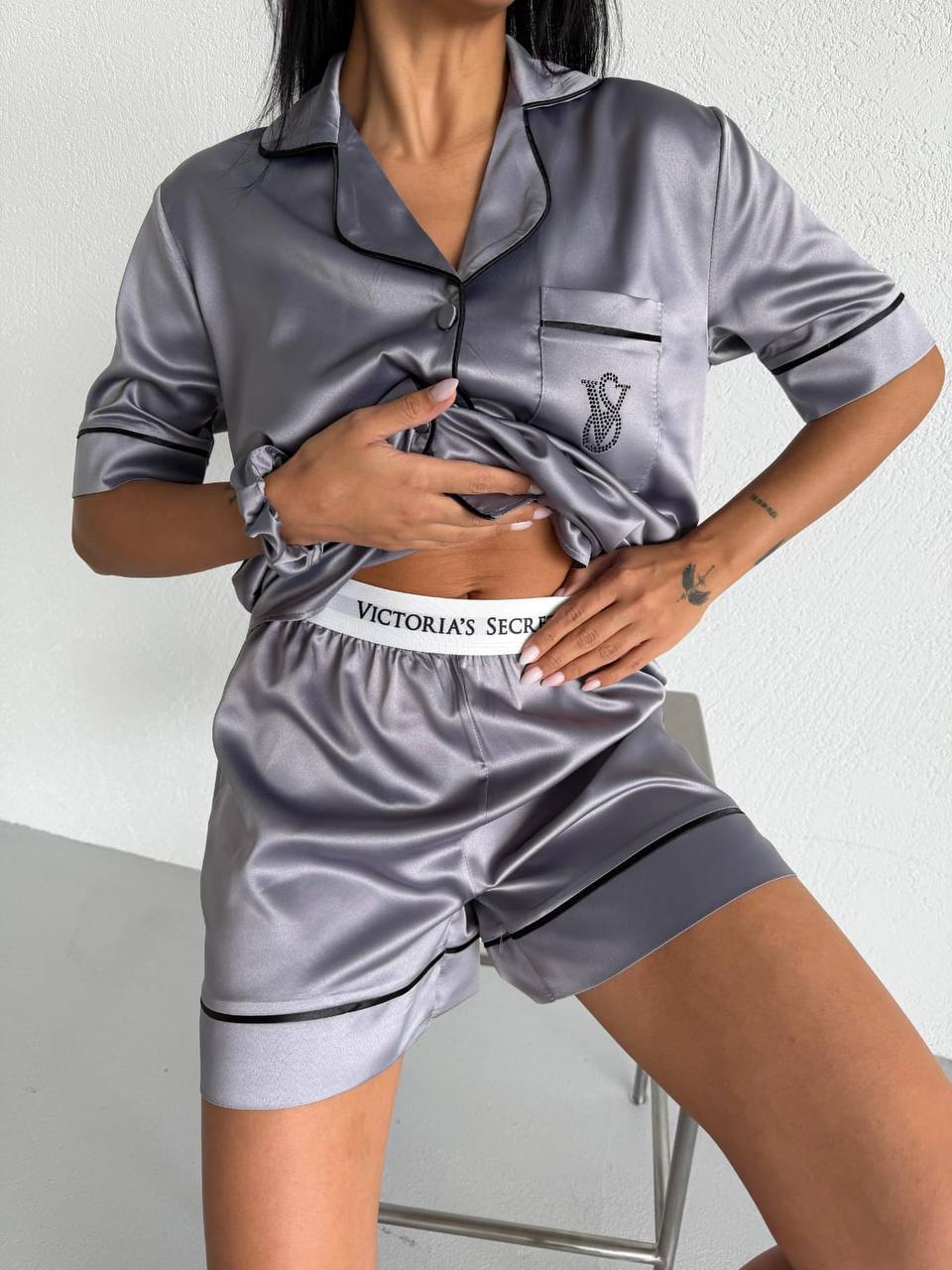 Premium Saten Pijama Seti  ✨