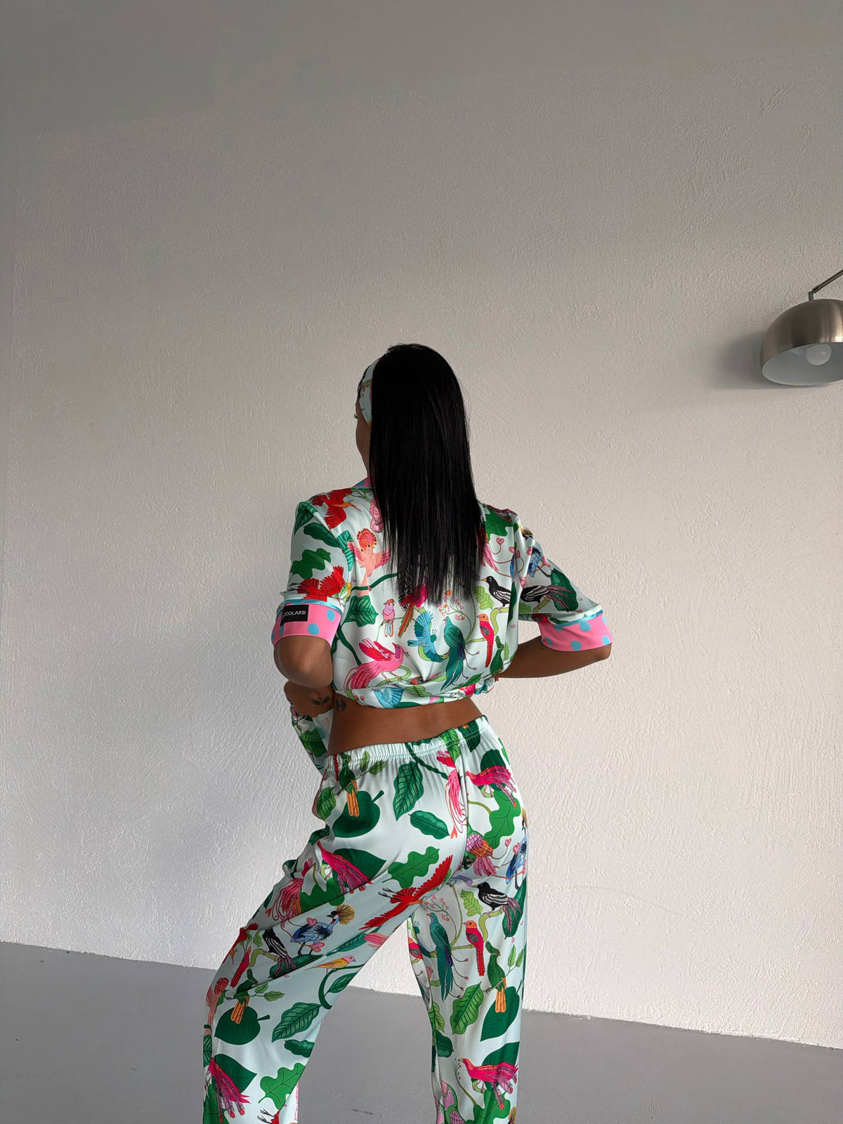 4 Parça Premium Saten Pijama Seti | Toka & Bandana Dahil ✨
