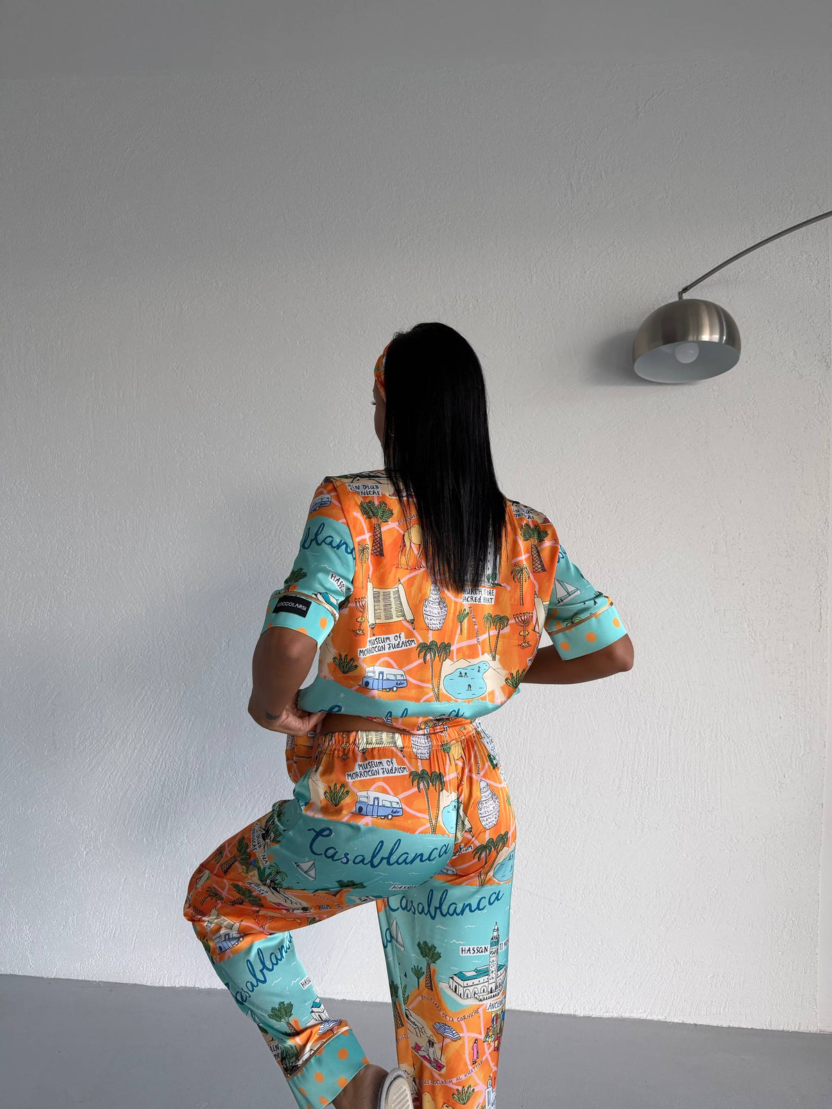 4 Parça Premium Saten Pijama Seti | Toka & Bandana Dahil ✨