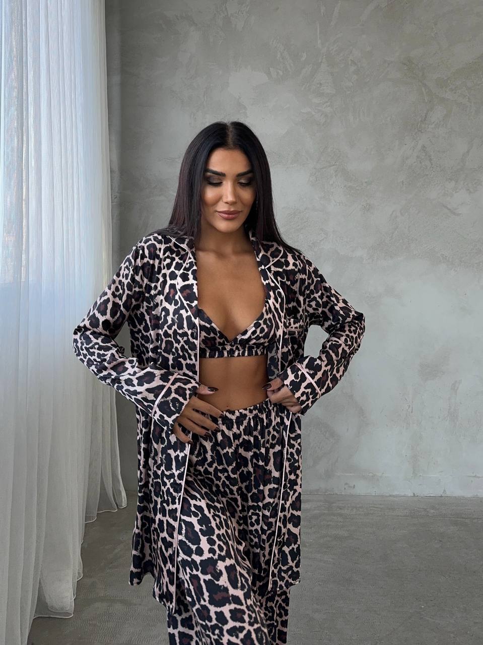 4 Parça Premium Saten Pijama Seti | Büstiyer & Toka  Dahil ✨
