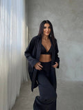 4 Parça Premium Saten Pijama Seti | Büstiyer & Toka Dahil ✨