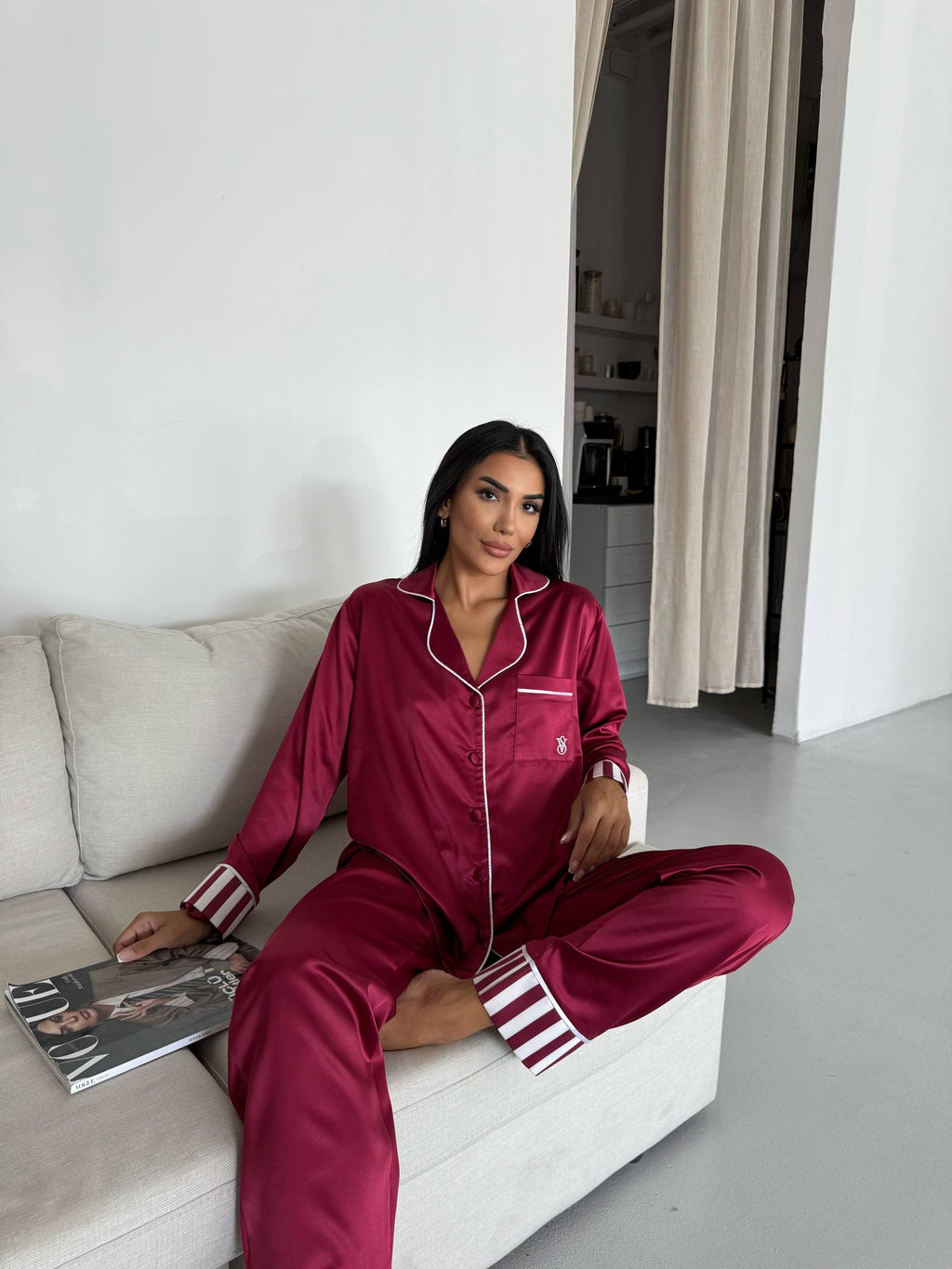 Premium Saten Pijama Seti ✨