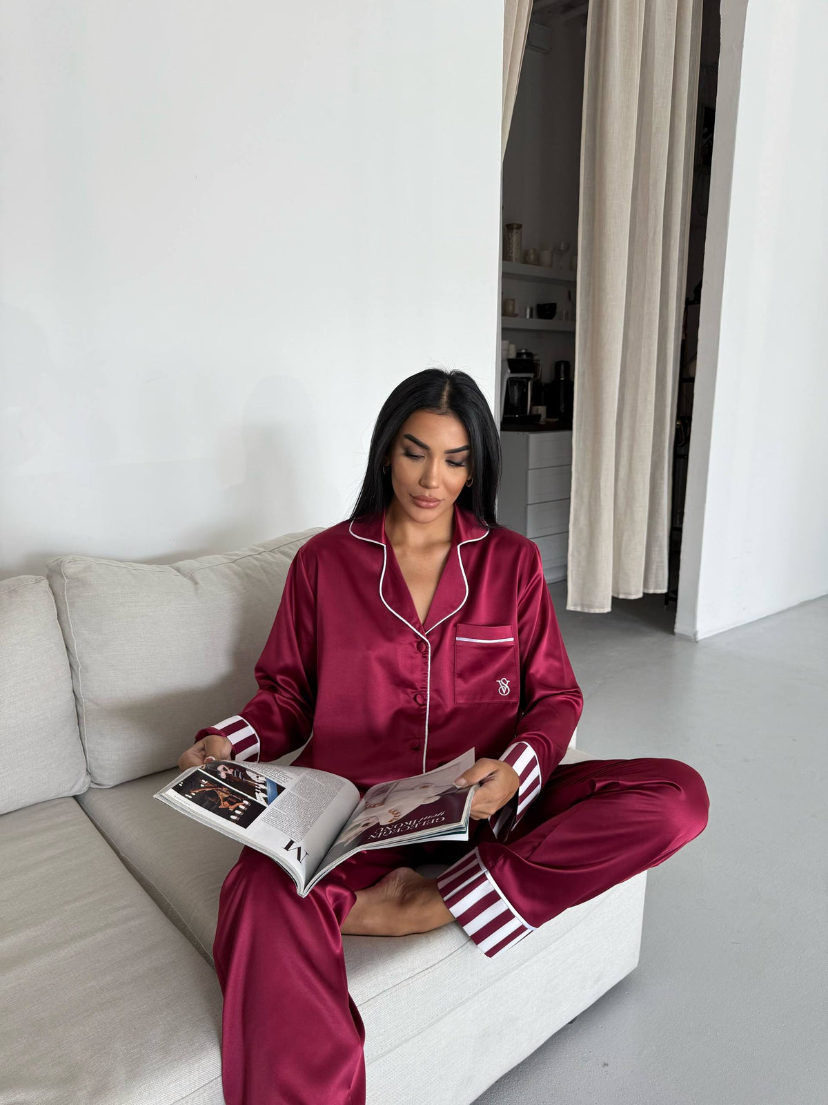 Premium Saten Pijama Seti ✨