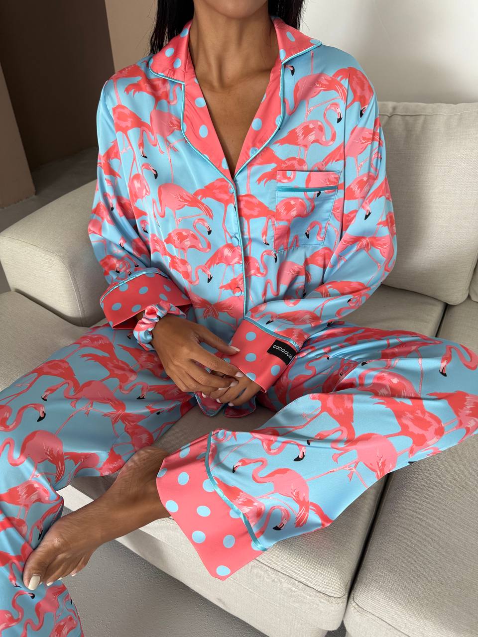 4 Parça Premium Saten Pijama Seti | Toka & Bandana Dahil ✨