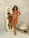 Marka Desenli Bikini Takımı