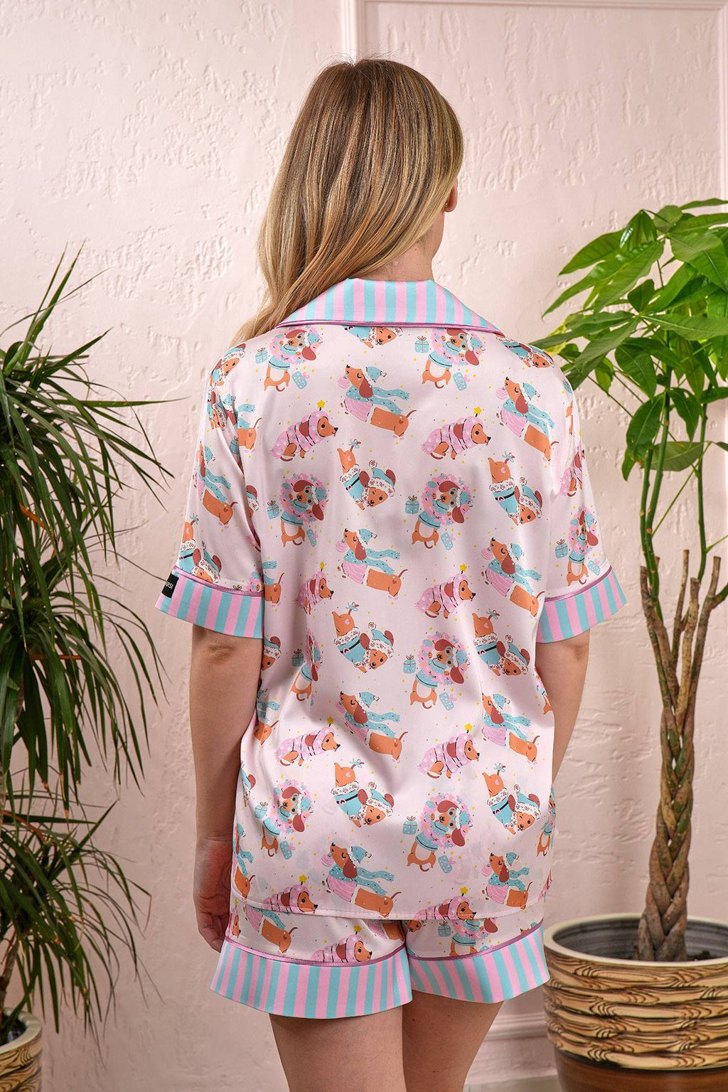 4 Parça Premium Saten Pijama Seti | Toka & Bandana Dahil ✨